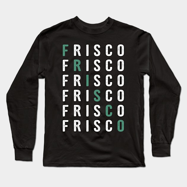 Retro Frisco Texas Long Sleeve T-Shirt by JKFDesigns